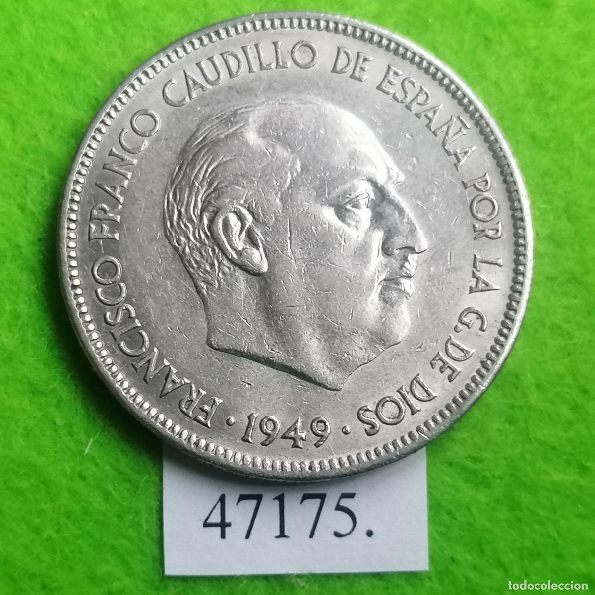 Monedas Franco: Espa&ntilde;a 5 pesetas 1949 50, Franco