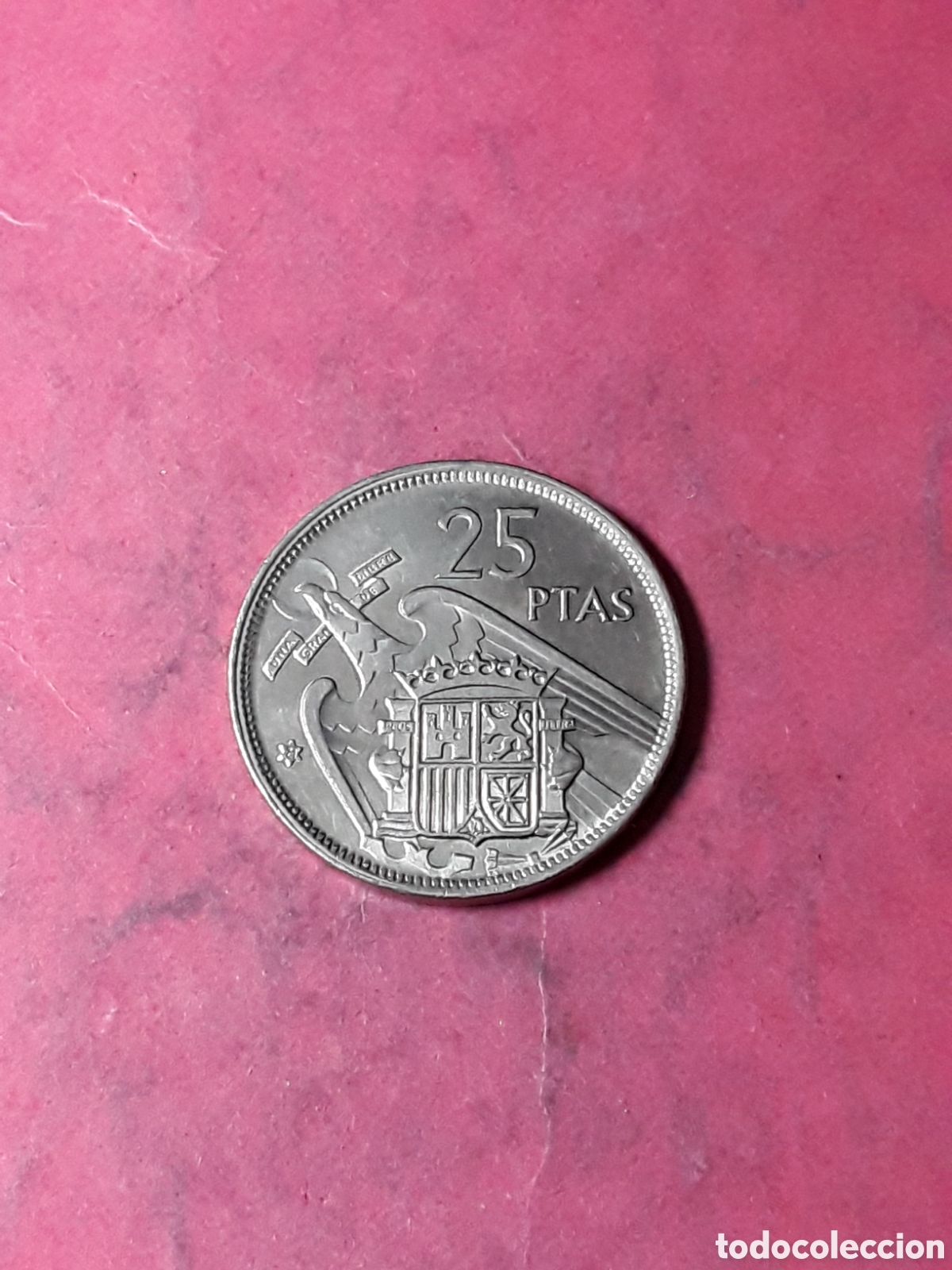 Monedas Franco: 25 PESETAS 1957 *71 (1971).SIN CIRCULAR.