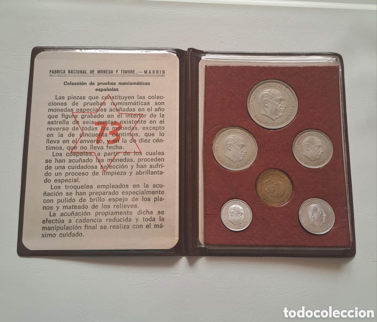 Monedas Franco: Espa&ntilde;a cartera Fnmt 1973 - Foto 1