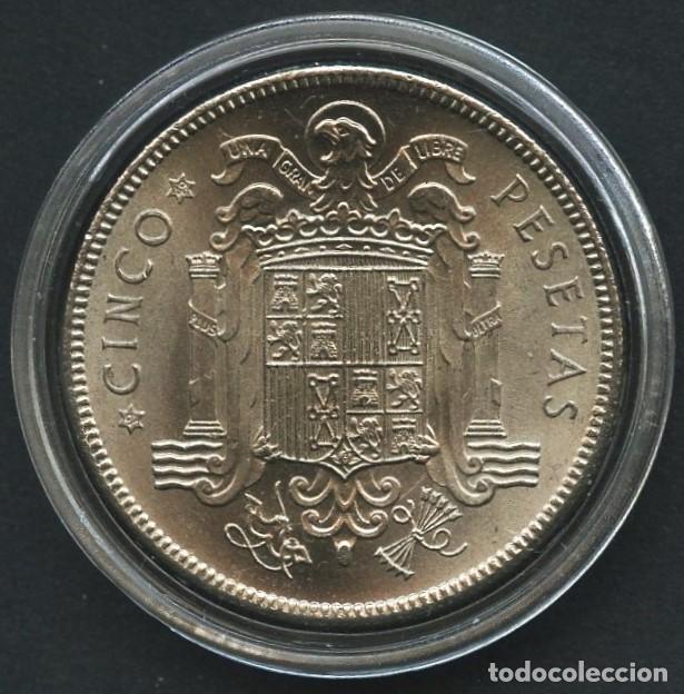 Monedas Franco: ESPA&Ntilde;A, MONEDA N&Iacute;QUEL HIERRO, GENERAL FRANCO, VALOR: 5 PTS, 1949, ESTRELLA: 49