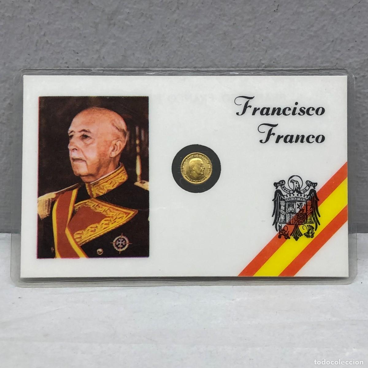 Monedas Franco: MONEDA - MEDALLA - FRANCISCO FRANCO BAHAMONDE - 1975 - BA&Ntilde;ADO DE ORO? / 1301