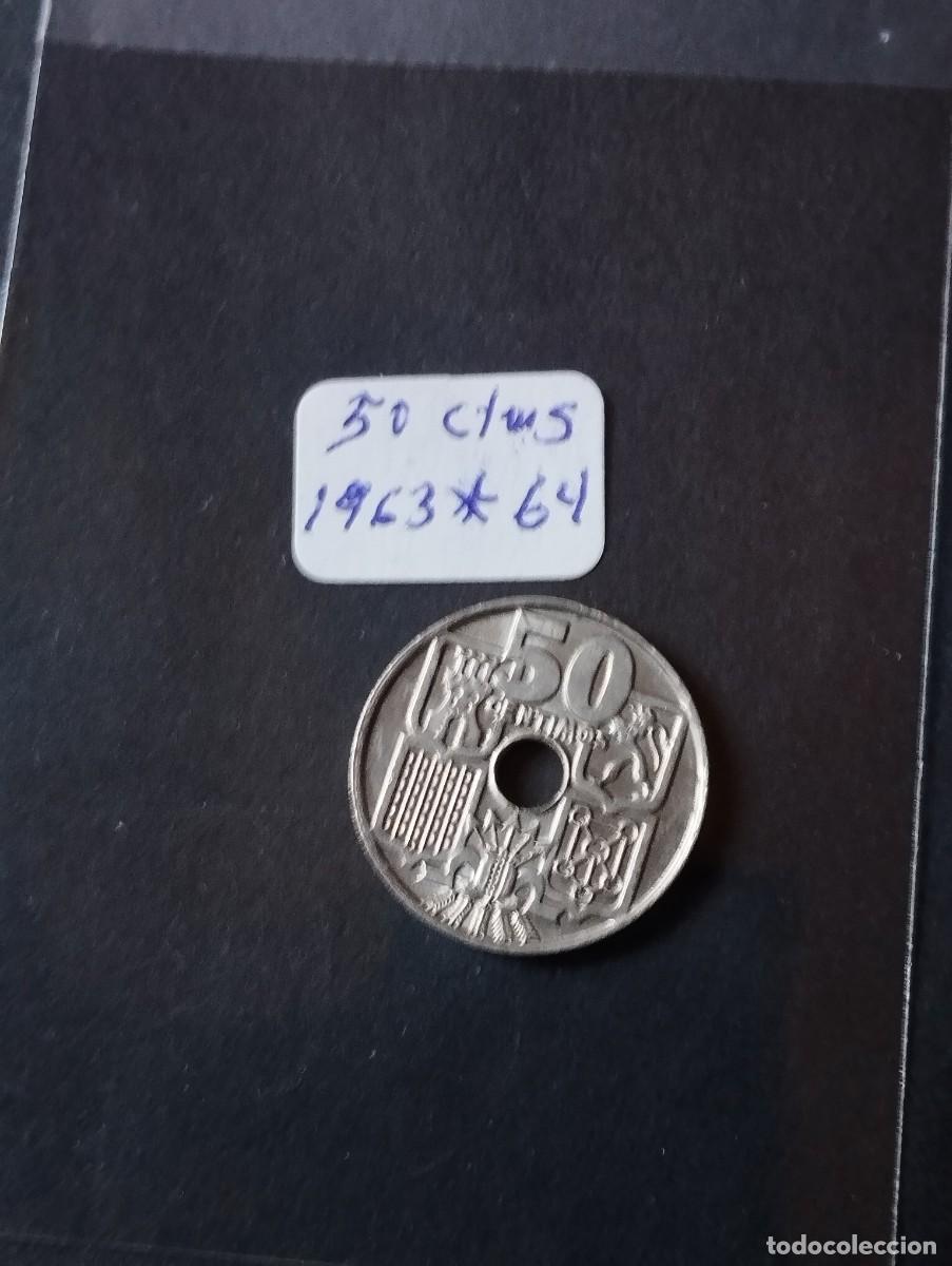 Monedas Franco: MONEDA DE 50 CENTIMOS ESPA&Ntilde;A A&Ntilde;O 1963*64 - LA DE LA FOTO VER TODOS MIS LOTES