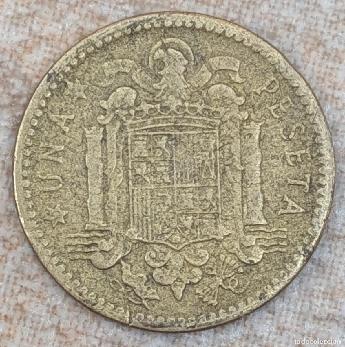 Monedas Franco: Moneda Una peseta 1953 - Foto 1