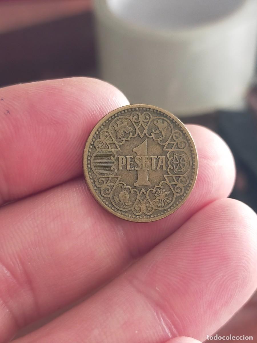 Monedas Franco: MONEDA DE 1 UNA PESETA 1944 ESPA&Ntilde;A BUENA CONSERVACION