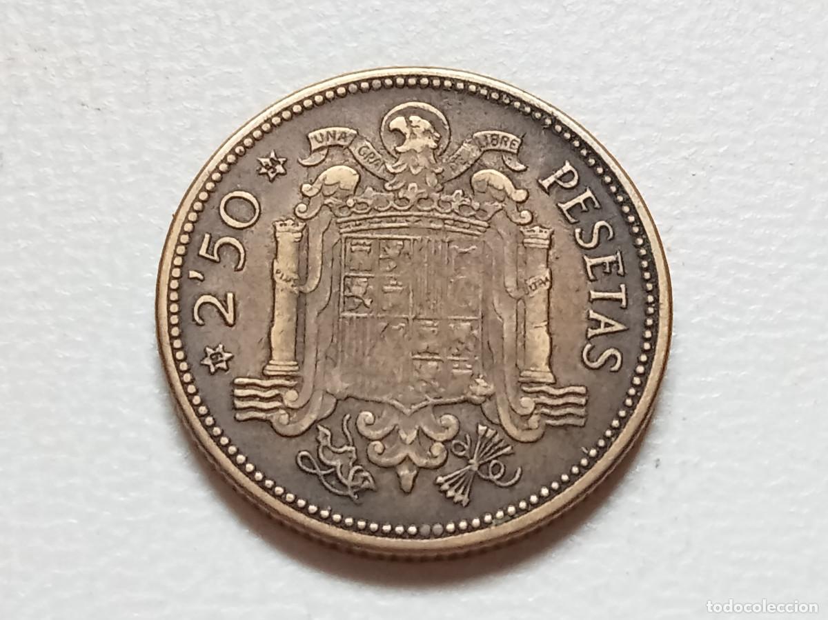 Monedas Franco: ESTADO ESPA&Ntilde;OL 2,50 PESETAS 1953 *19-54 MBC