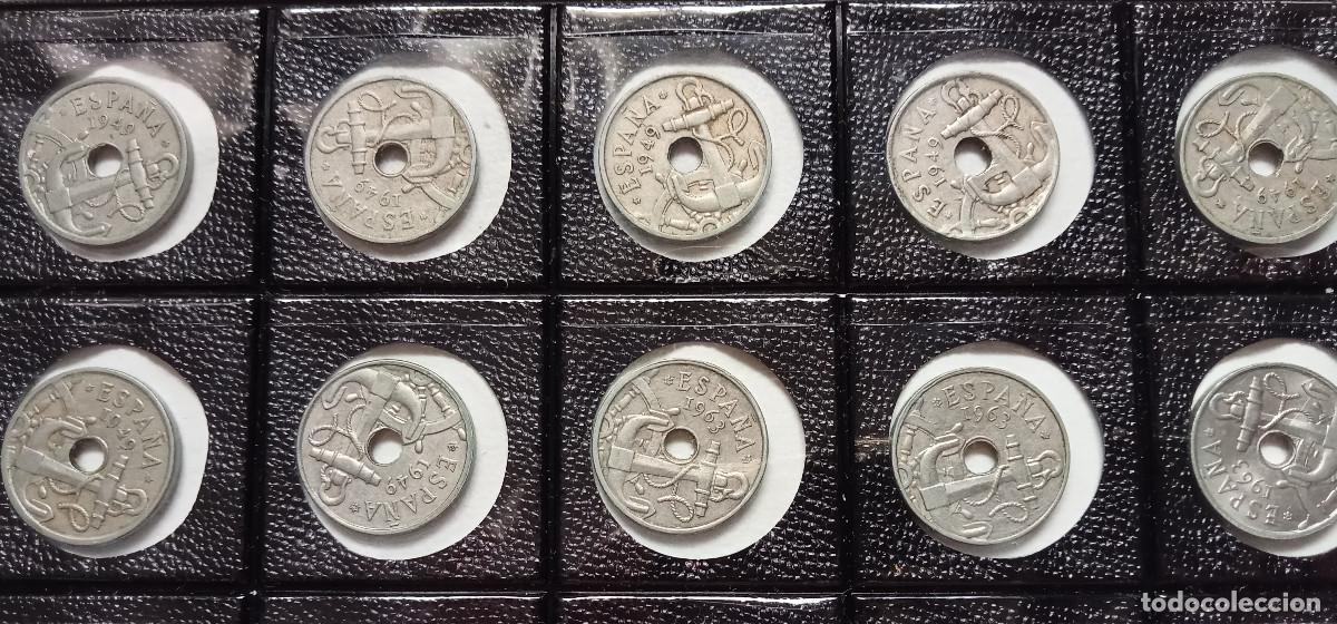 Monedas Franco: ESTADO ESPA&Ntilde;OL COLECCI&Oacute;N COMPLETA MONEDAS 50 C&Eacute;NTIMOS 1949- 63. FLECHAS INVERTIDAS INCLU&Iacute;DAS