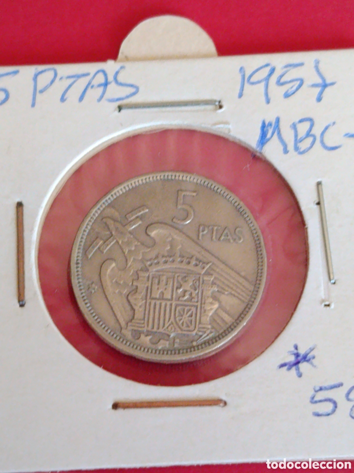 Monedas Franco: ESTADO ESPA&Ntilde;OL. 5 PESETAS DE 1958.*58* MBC-