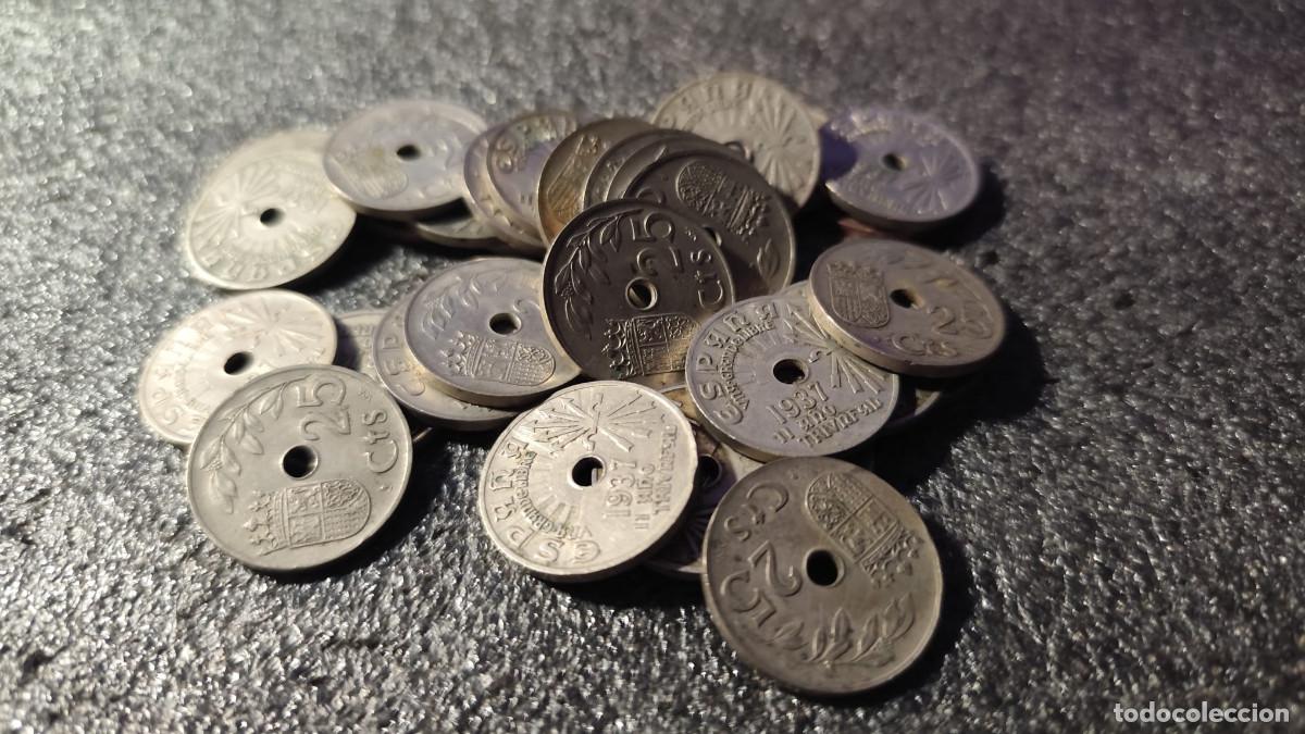 Monedas Franco: Espa&ntilde;a Estado Espa&ntilde;ol, 1 x 25 C&eacute;ntimos 1937 lote 2304