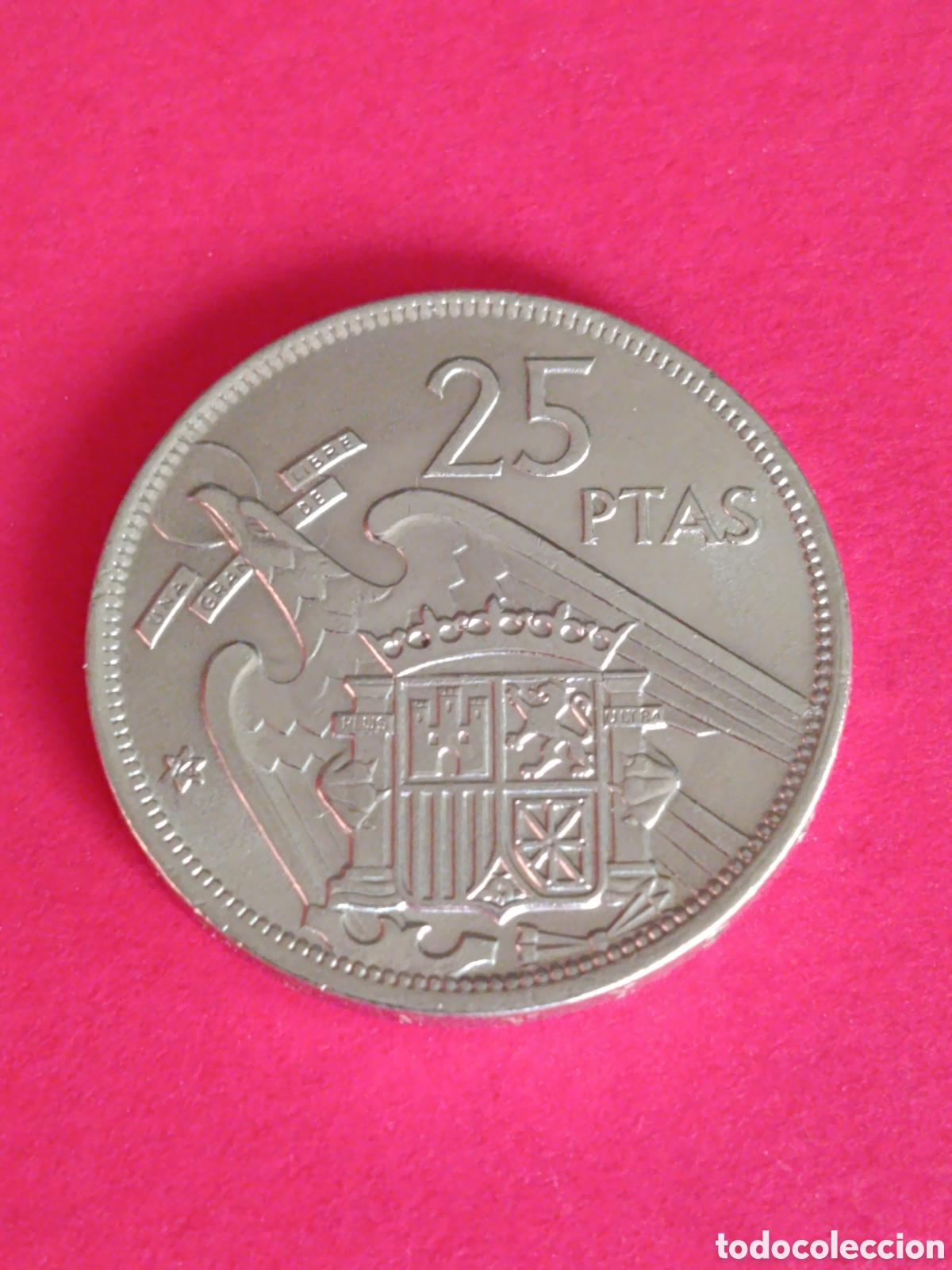 Monedas Franco: ESTADO ESPA&Ntilde;OL. 25 PESETAS DE 1957.*74* EBC+.
