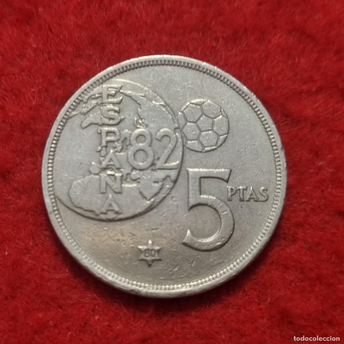 Monedas Franco: MONEDA 5 PESETAS DURO DEL ERROR 1975 ESTRELLA 80 MBC REVERSO MUNDIAL POCO CIRCULADA ORIGINAL C11