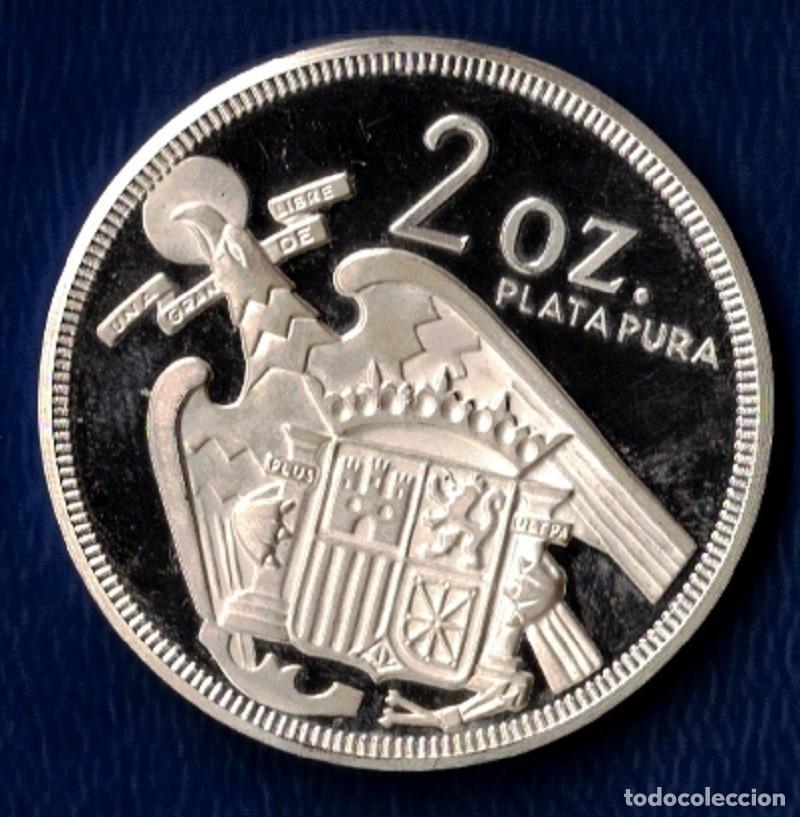 Monedas Franco: ESPA&Ntilde;A A&Ntilde;O 1975 2 ONZAS PLATA PURA