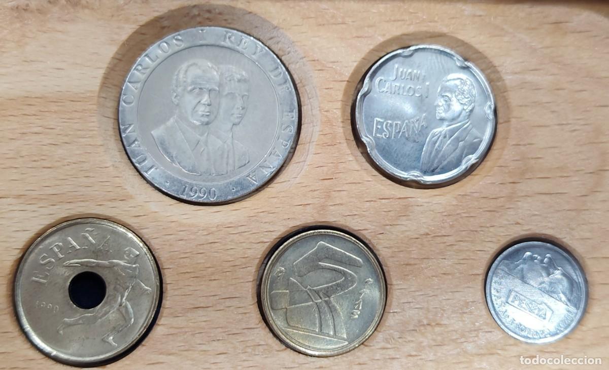 Monedas Franco: ESPA&Ntilde;A A&Ntilde;O 1990 SERIE 5 MONEDAS DESDE ( 1 PTAS HASTA 200 PTAS )