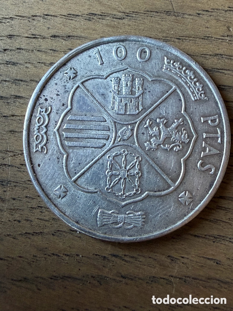 Monedas Franco: Moneda de 100 Pesetas de Plata. A&ntilde;o 1966 Estrella 1968