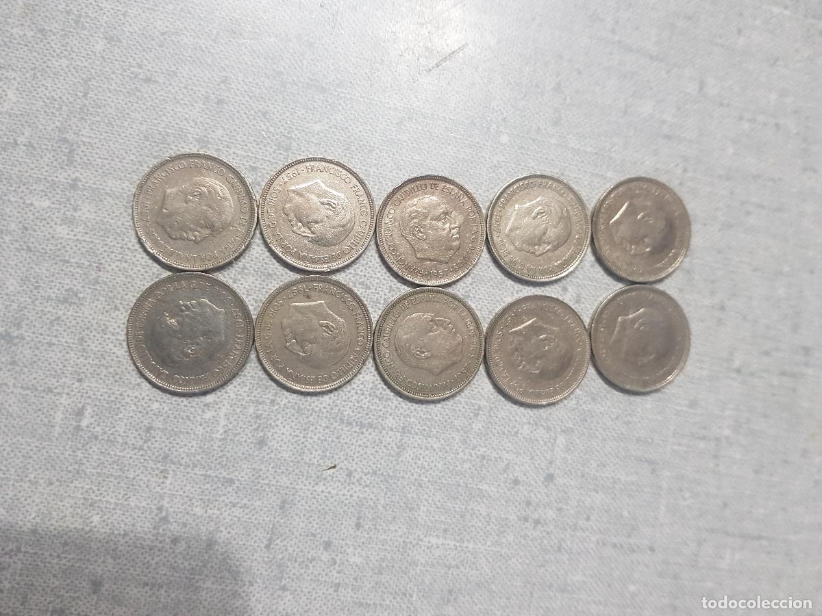 Monedas Franco: 1O MONEDAS 1957 DE FRANCISCO FRANCO
