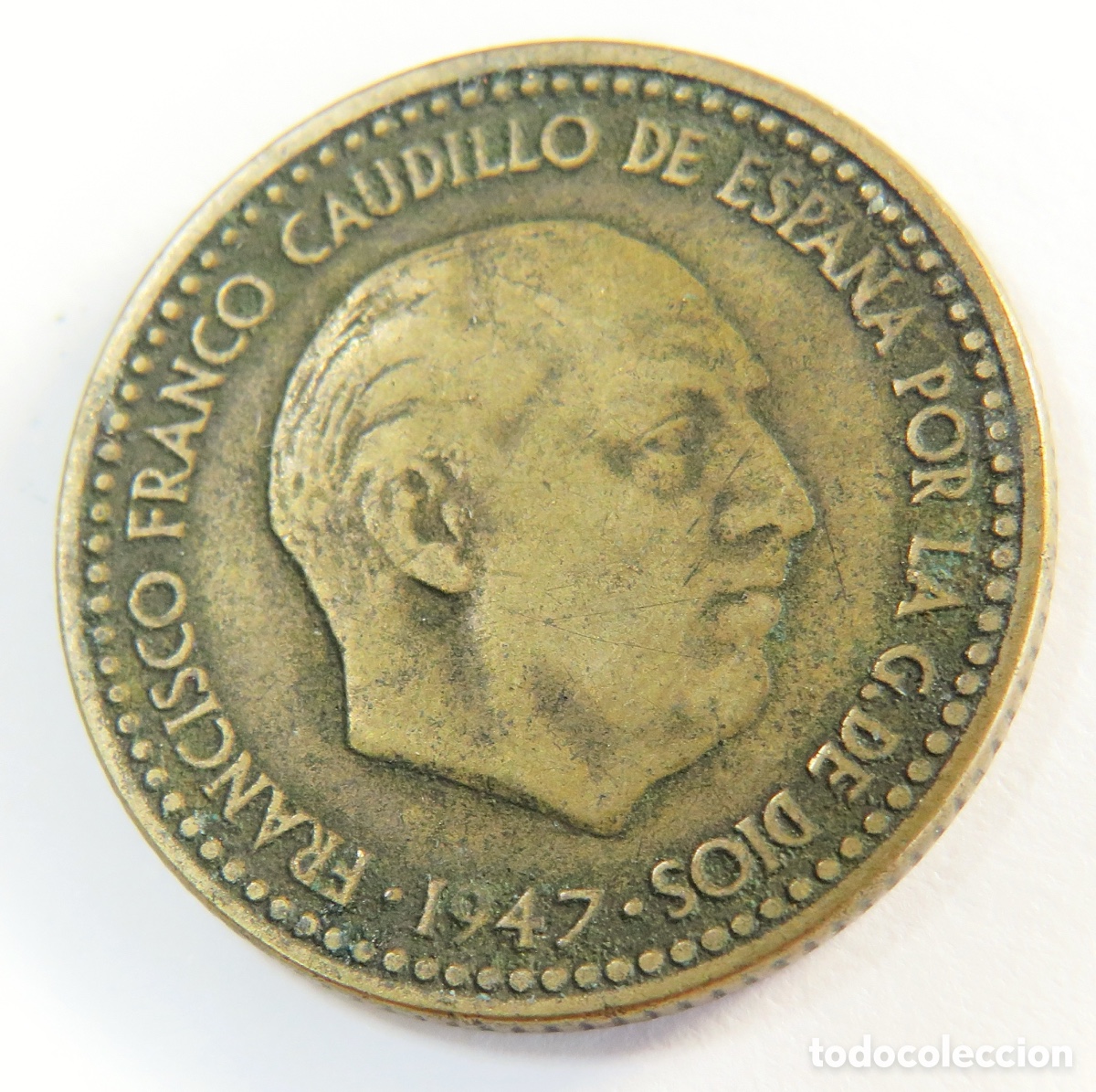 Monedas Franco: 1 Peseta 1947 49 MBC | Estado Espa&ntilde;ol Franco | Escudo Imperial