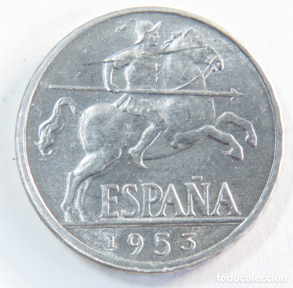Monedas Franco: 10 C&eacute;ntimos 1953 EBC+ | Jinete &Iacute;bero | Estado Espa&ntilde;ol Franco | Excelente Conservaci&oacute;n