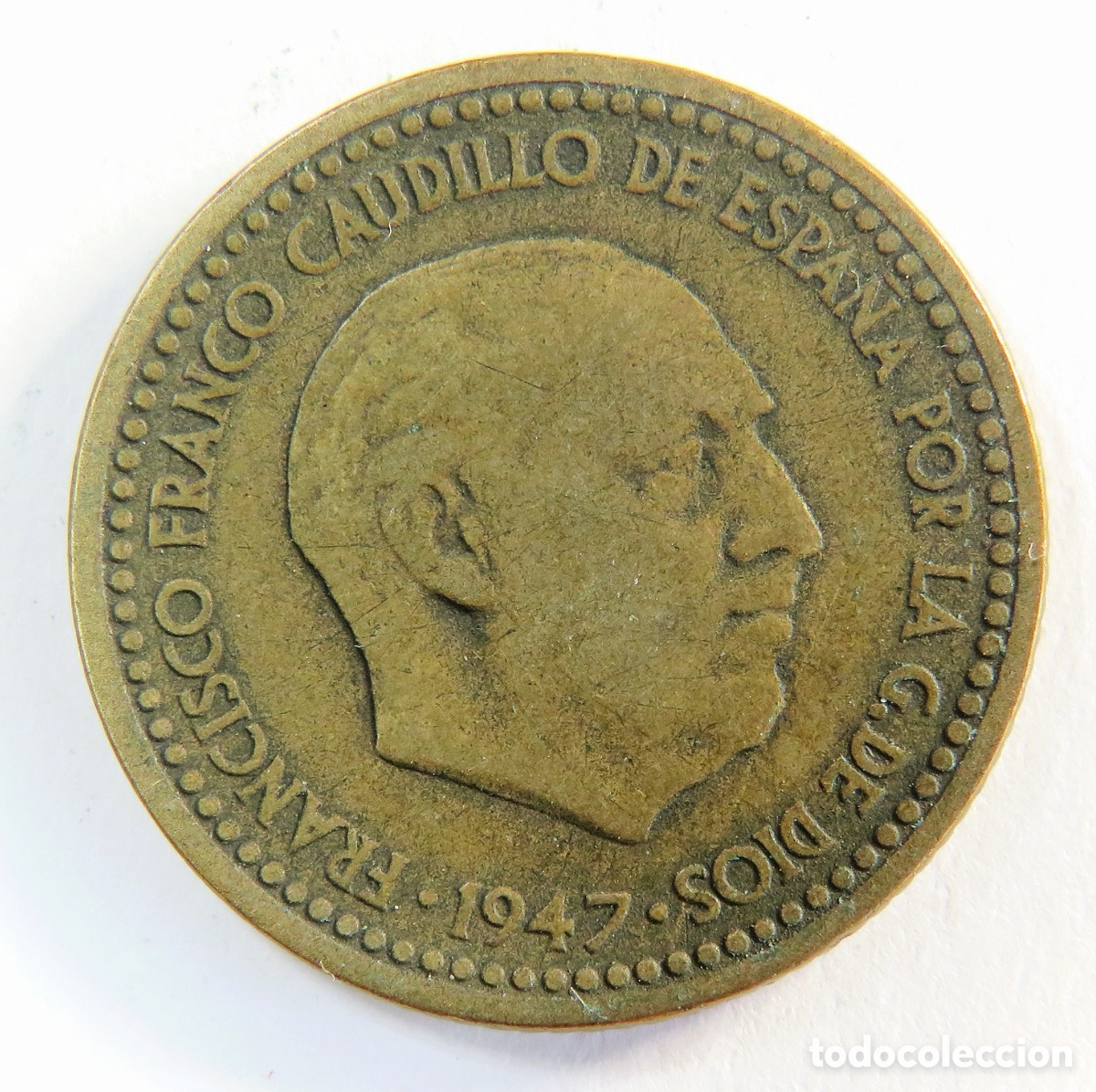 Monedas Franco: 1 Peseta 1947 51 MBC | Franco Estado Espa&ntilde;ol | Escudo Imperial | Colecci&oacute;n