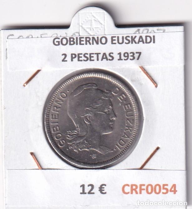Monedas Franco: CRF0054 MONEDA ESPA&Ntilde;A GOBIERNO EUSKADI 2 PESETAS 1937
