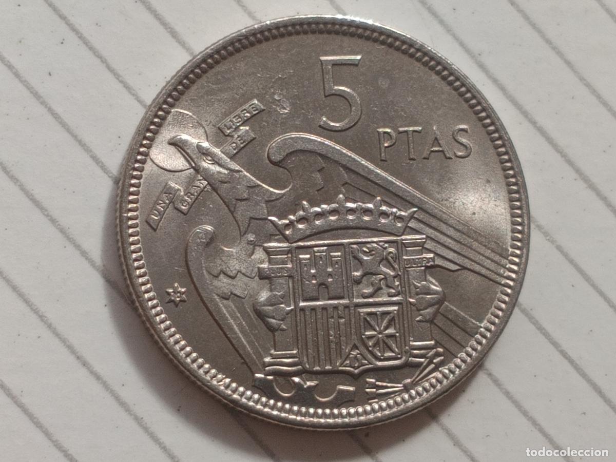 Monedas Franco: ESTADO ESPA&Ntilde;OL - 5 PESETAS 1957 70 SC BRILLO ORIGINAL