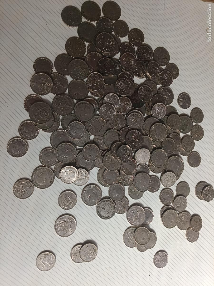 Monedas Franco: ESTADO ESPA&Ntilde;OL - Lote de 1,400 kilos de duro y 25 pesetas