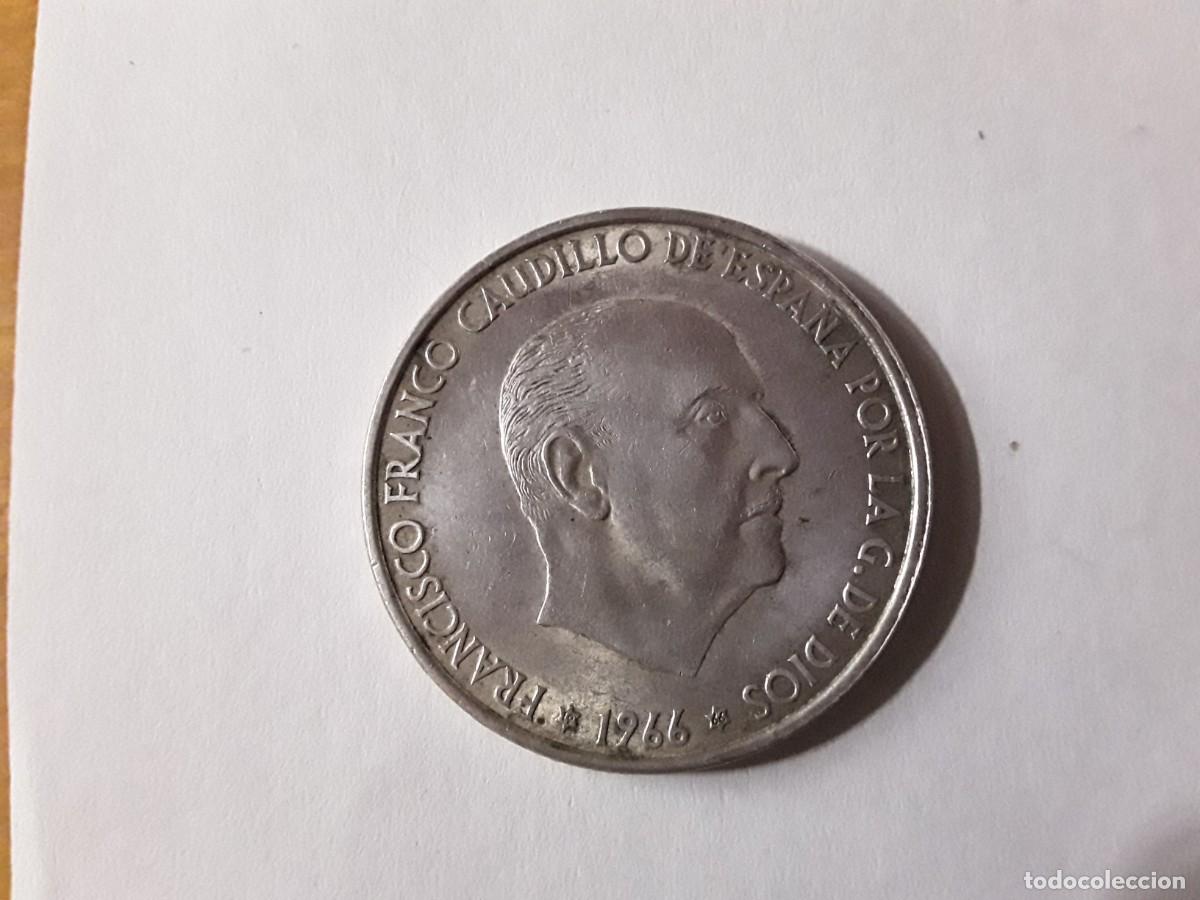 Monedas Franco: ESPA&Ntilde;A - 100 PESETAS FRANCO DE PLATA A&Ntilde;O 1966*19-66.