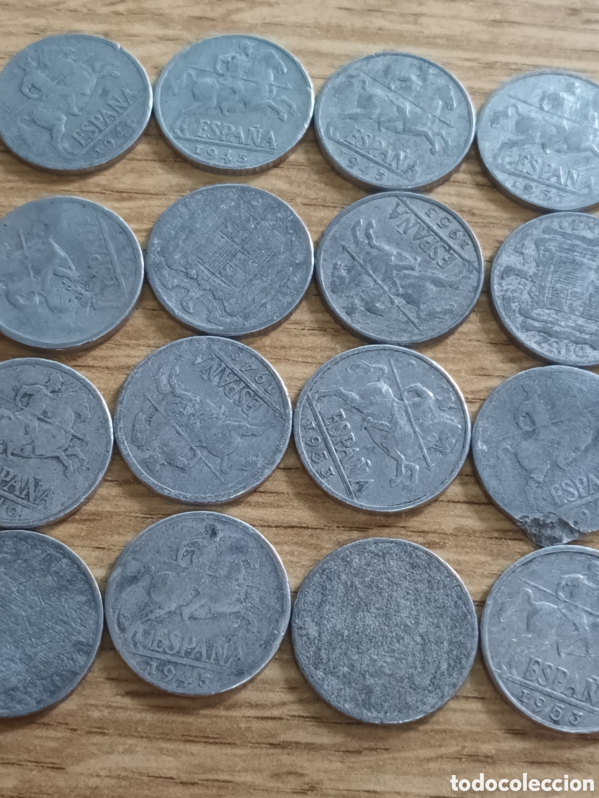 Monedas Franco: LOTE DE 16 MONEDAS DE 10 C&Eacute;NTIMOS DEL ESTADO ESPA&Ntilde;OL