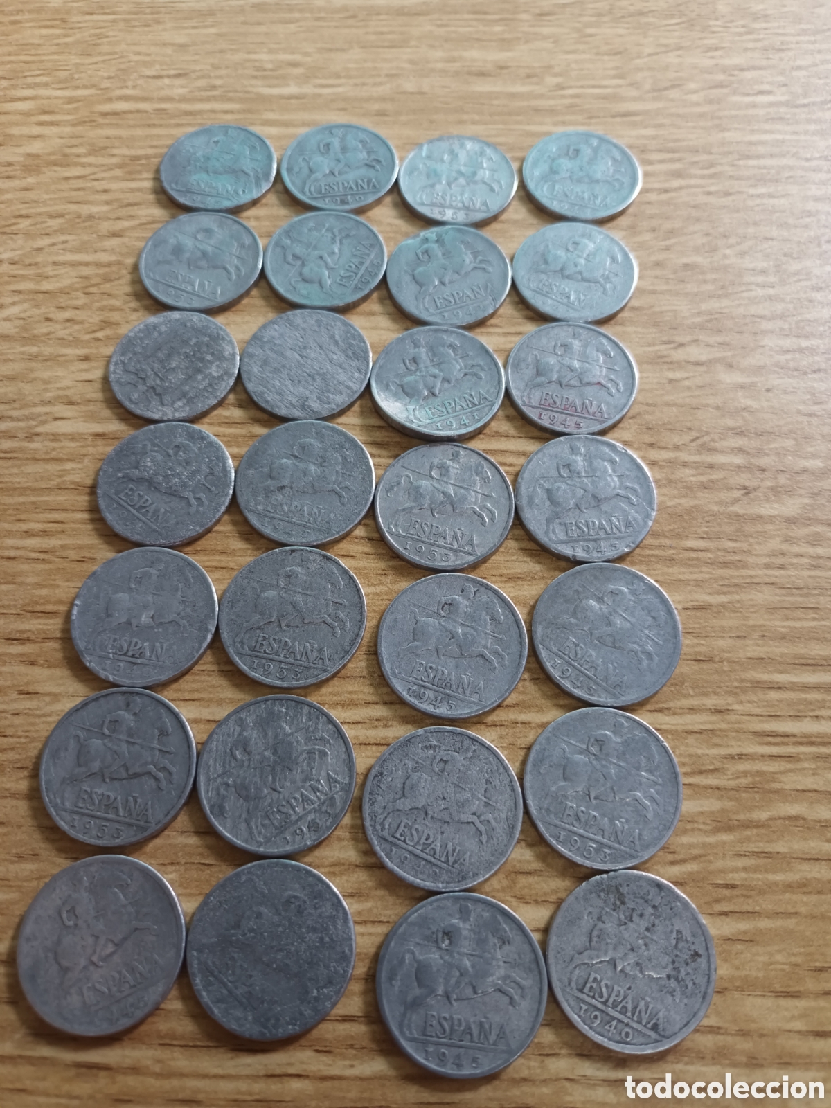 Monedas Franco: LOTE DE 28 MONEDAS DE 10 C&Eacute;NTIMOS DE FRANCO DE 1940 EN ADELANTE