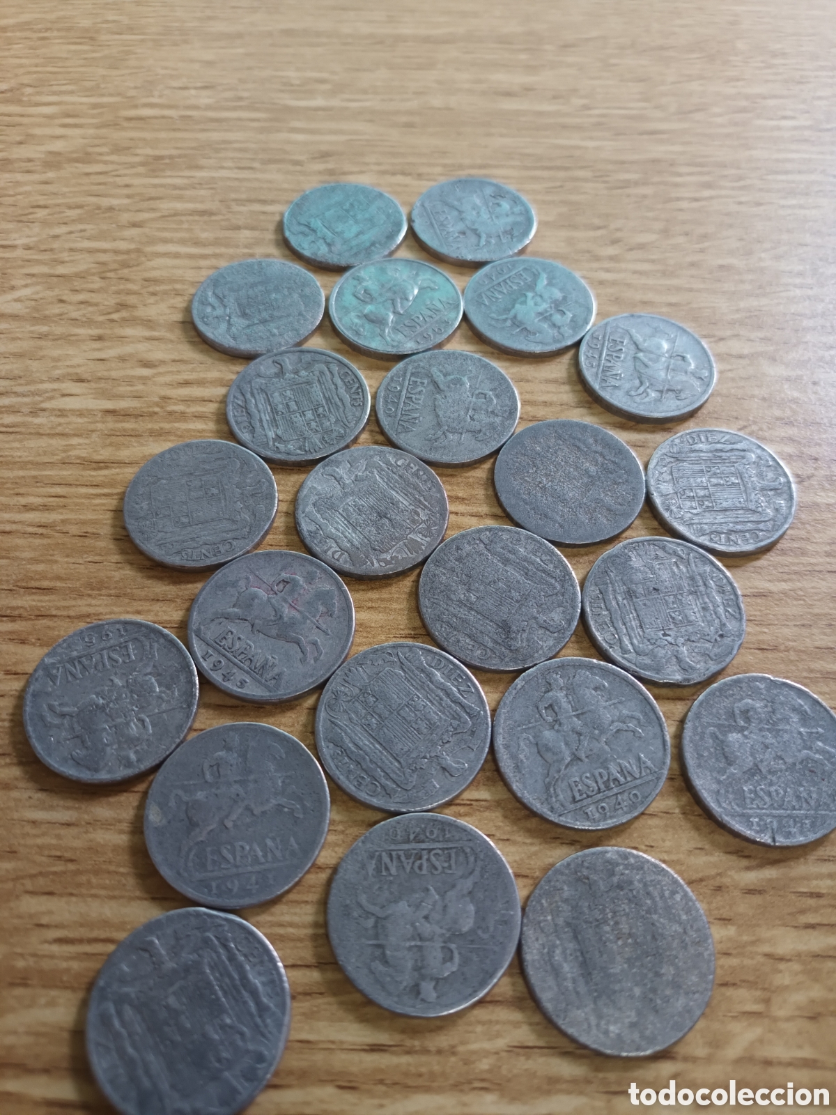 Monedas Franco: LOTE DE 23 MONEDAS DEL ESTADO ESPA&Ntilde;OL DISTINTAS FECHAS 10 C&Eacute;NTIMOS
