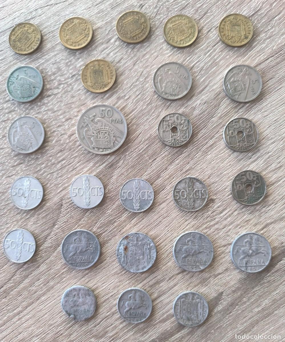 Monedas Franco: Lote de 26 monedas Espa&ntilde;a - &Eacute;poca Franquista - Variedad de Acu&ntilde;aciones (Desde 1940)