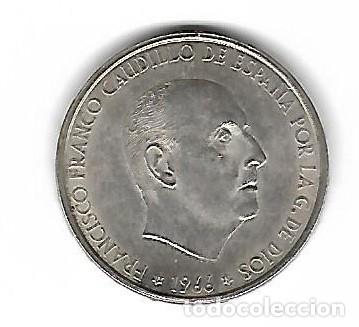 Monedas Franco: Lote de 3 monedas de plata de 100 pesetas de Franco *66 y 2 de *67. Ver las fotograf&iacute;as