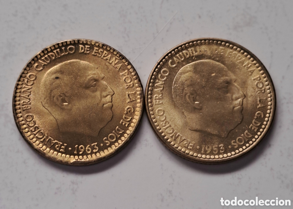 Monedas Franco: Pesetas errores sin circular - Foto 7