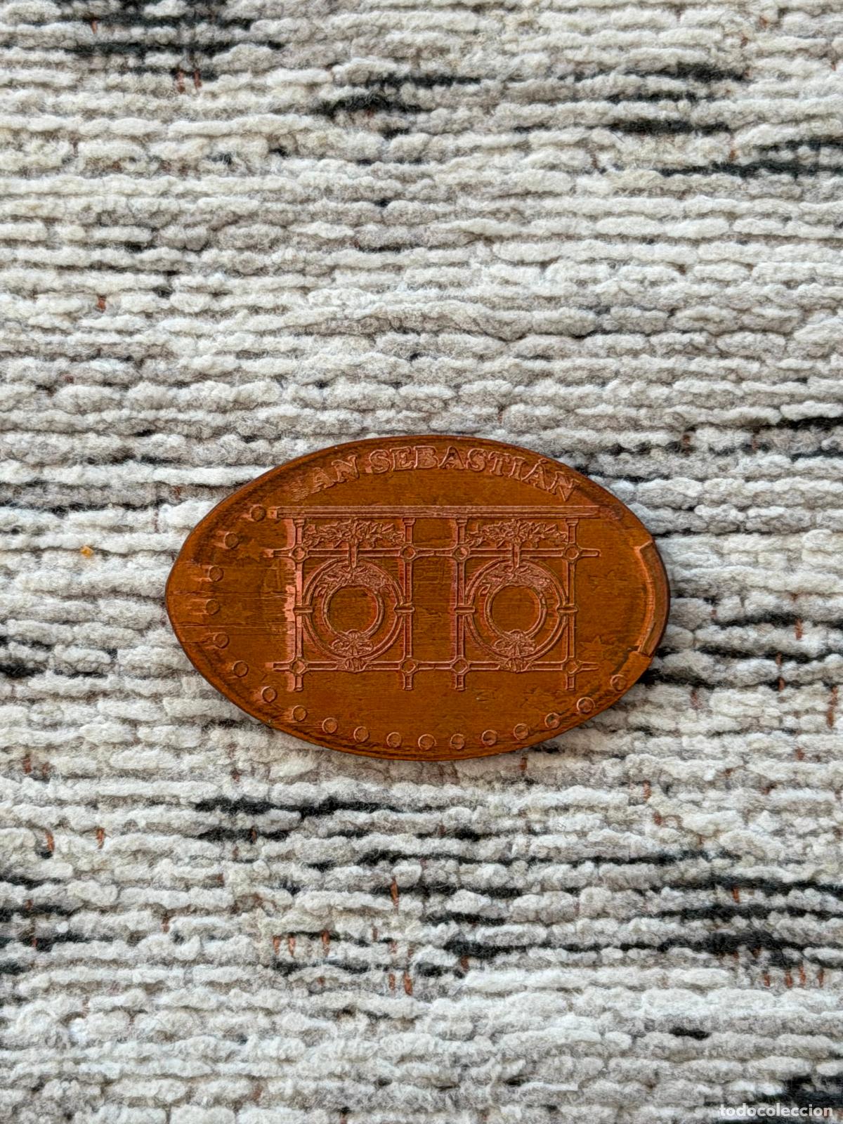 Monedas Franco: MONEDA ELONGADA DONOSTIA SAN SEBASTI&Aacute;N