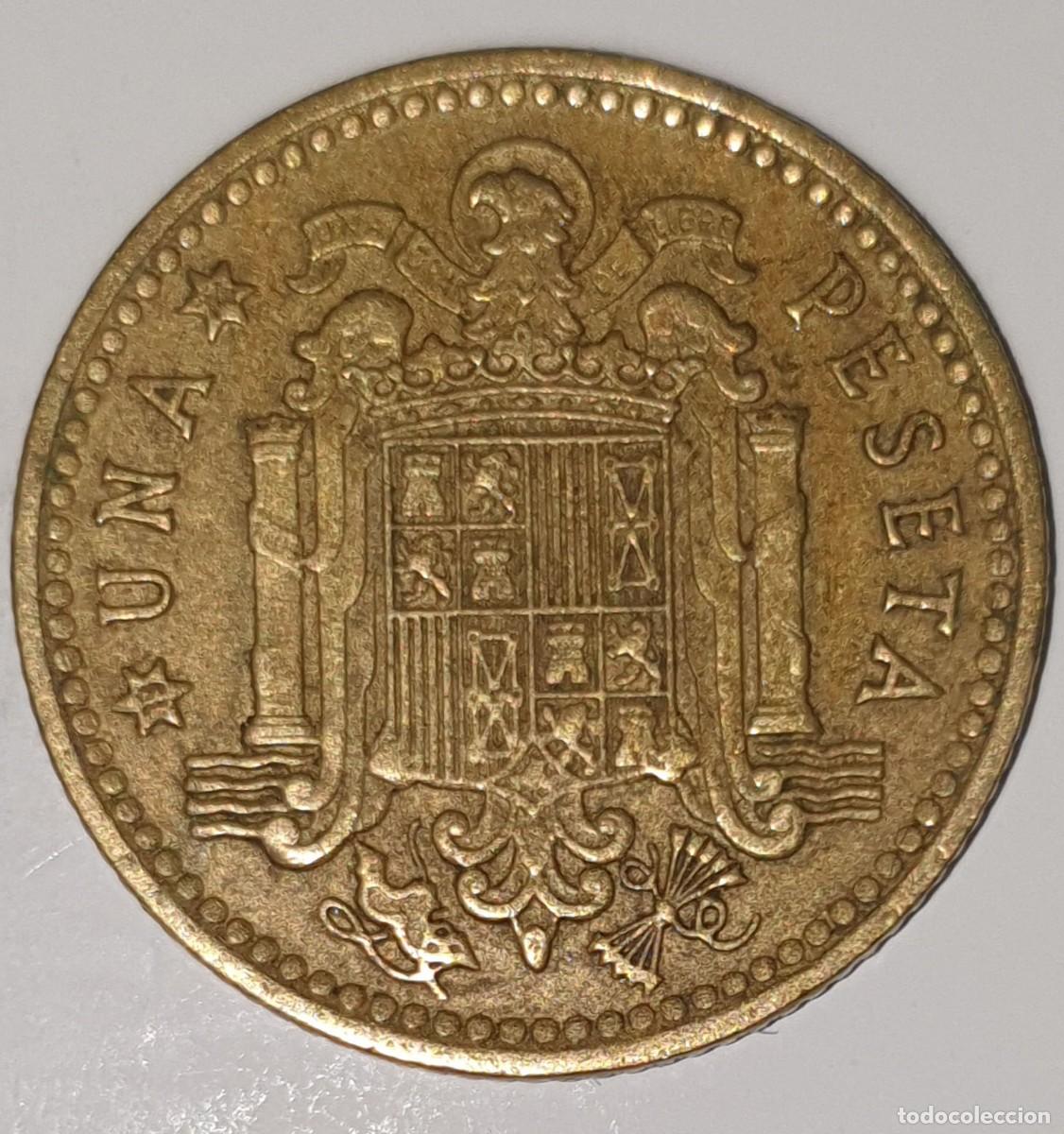 Monedas Franco: Moneda 1 Peseta 1966 *68 Francisco Franco Espa&ntilde;a