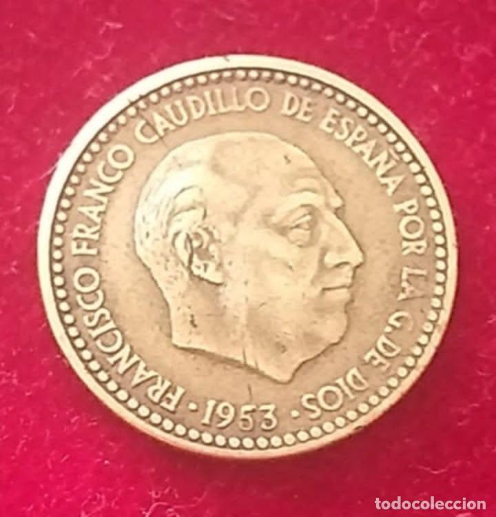 Monedas Franco: MONEDA ESPA&Ntilde;A 1953 1 PESETA ESTADO ESPA&Ntilde;OL FRANCO * 62 BC