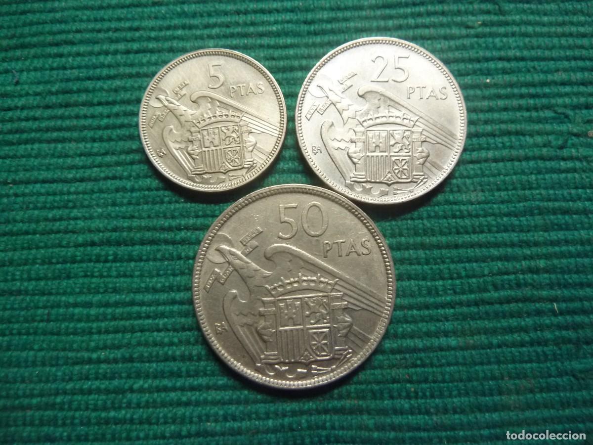 Monedas Franco: SERIE BA 50 PTAS 25 PTAS Y 5 PTAS FRANCO B/C