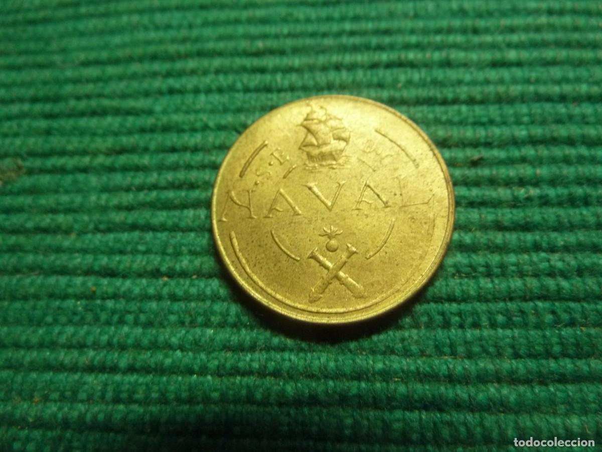 Monedas Franco: PRUEBA DE LA PESETA DE FRANCO NAVAL 1948 TALLERES SAN CARLOS CADIZ