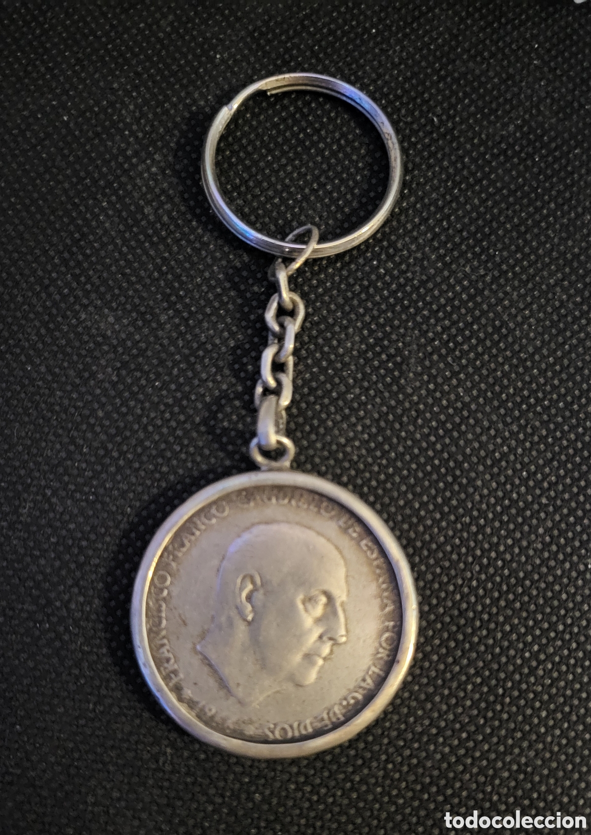 Monedas Franco: Llavero y moneda de plata - Foto 1