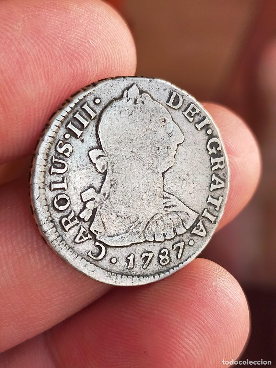 Monedas Franco: MONEDA DE 2 DOS REALES ESPA&Ntilde;A 1787 CARLOS III CECA LIMA BUENA CONSERVACION PLATA
