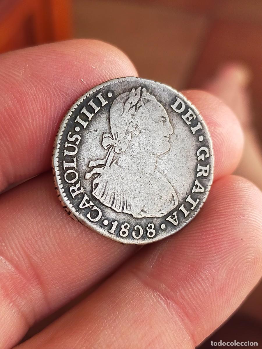Monedas Franco: MONEDA DE 2 DOS REALES ESPA&Ntilde;A 1808 CARLOS IIII IV CECA LIMA ME BUENA CONSERVACION PLATA