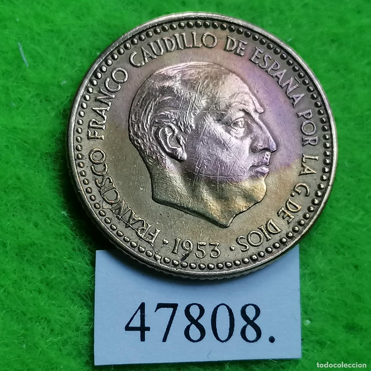 Monedas Franco: Espa&ntilde;a 1 peseta 1953-56, Franco