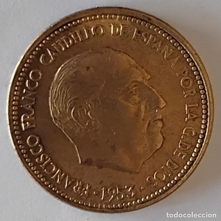 Monedas Franco: Espa&ntilde;a 2,50 pesetas 1953 *54