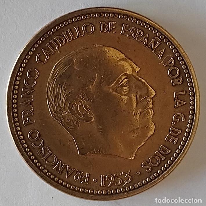 Monedas Franco: Espa&ntilde;a 2,50 pesetas 1953 *54