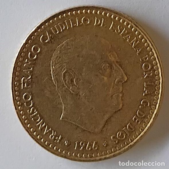 Monedas Franco: Espa&ntilde;a 1 peseta 1966 *75