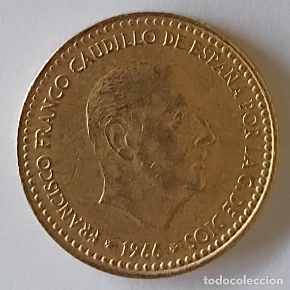 Monedas Franco: Espa&ntilde;a 1 peseta 1966 *75
