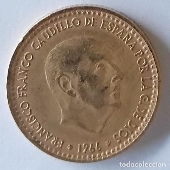 Monedas Franco: Espa&ntilde;a 1 peseta 1966 *75