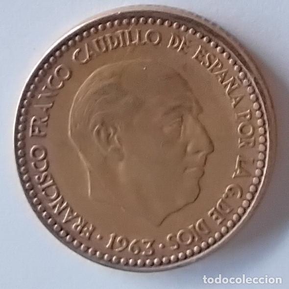 Monedas Franco: Espa&ntilde;a 1 peseta 1963 *65