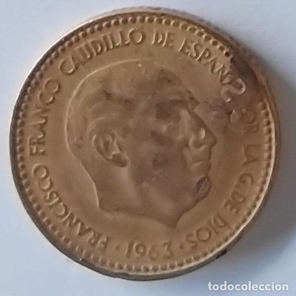 Monedas Franco: Espa&ntilde;a 1 peseta 1963