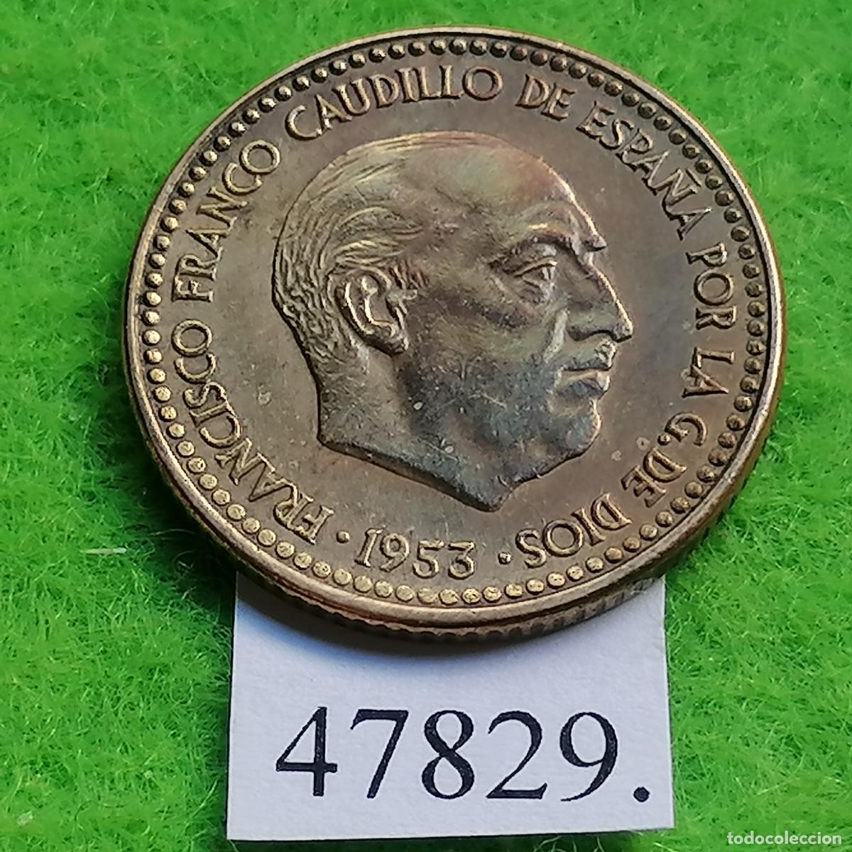 Monedas Franco: Espa&ntilde;a 1 peseta 1953-56, Franco