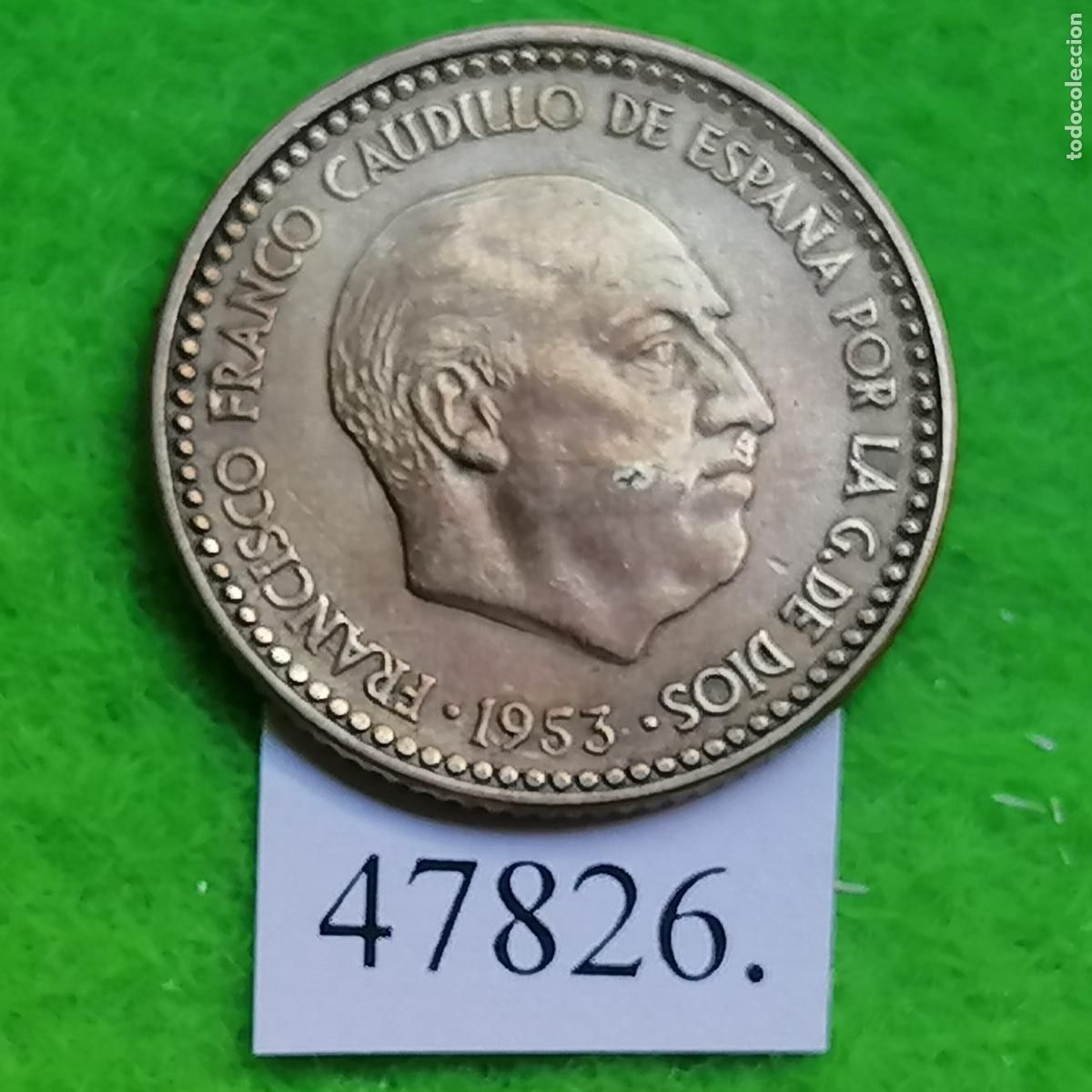 Monedas Franco: Espa&ntilde;a 1 peseta 1953-56, Franco