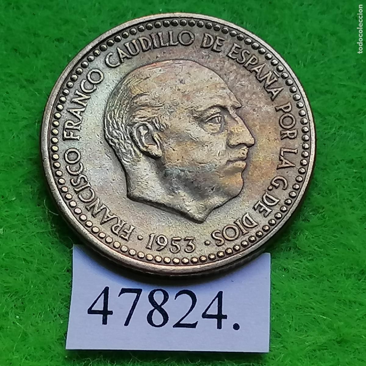 Monedas Franco: Espa&ntilde;a 1 peseta 1953-56, Franco